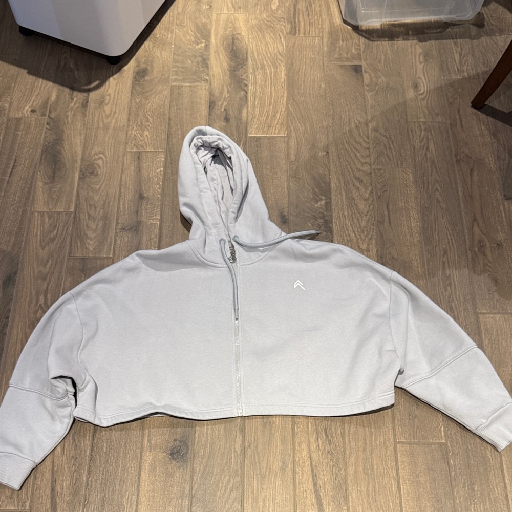 Oner Active Gray Cropped Hoodie